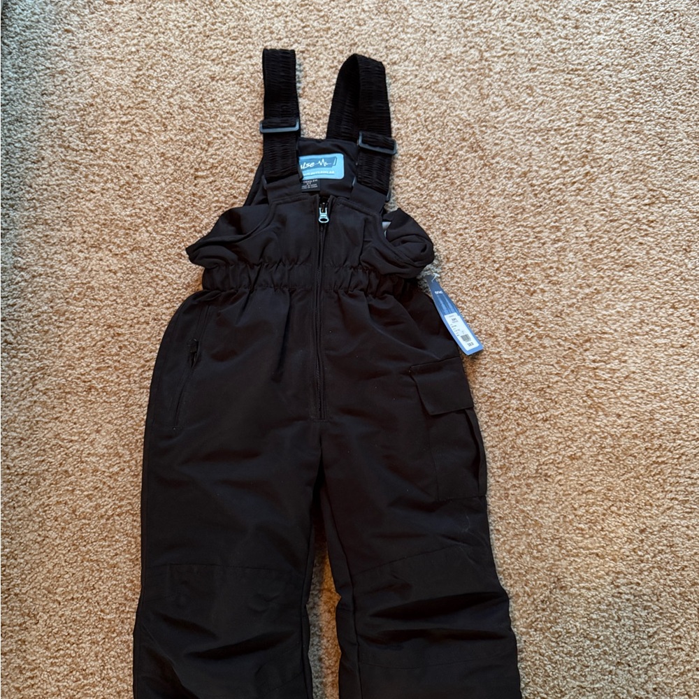 Kids Black Snow Bib Overalls - NWT, 2T